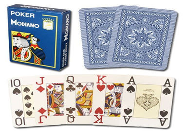 Το τυχερό παιχνίδι εξαπατά χαρακτηρισμένες κάρτες παιχνιδιού Modiano τις Cristallo, αδιάβροχος εξαπατήστε τις κάρτες