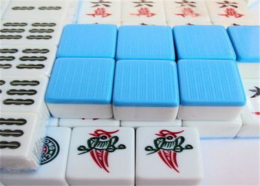 Μπλε/πράσινα κεραμίδια Mahjong χρώματος χαρακτηρισμένα IR για την εξαπάτηση των παιχνιδιών Mahjong