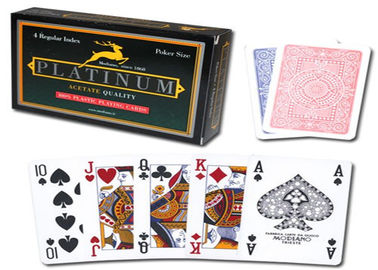 Αόρατες χαρακτηρισμένες μελάνι κάρτες εξαπάτησης πόκερ γεφυρών καρτών παιχνιδιού οξικού άλατος Modiano
