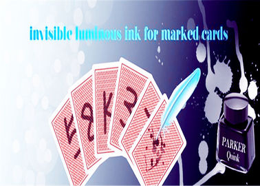 Οι πιό πρόσφατες φωτεινές κάρτες παιχνιδιού που το αόρατο μελάνι για το πόκερ εξαπατά/μαγικός παρουσιάζουν