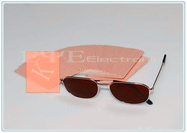 Φωτεινά χαρακτηρισμένα καρτών γυαλιά ηλίου ζαβολιάρηδων οράματος φακών επαφής ιώδη πορφυρά