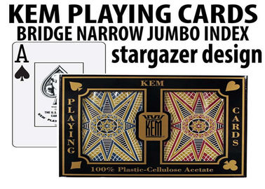 Προηγμένες γέφυρες καρτών KEM Stargazer αόρατες χαρακτηρισμένες μελάνι για την εξαπάτηση των παιχνιδιών πόκερ